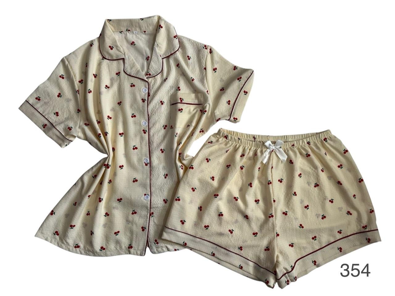 Pijama cerezas