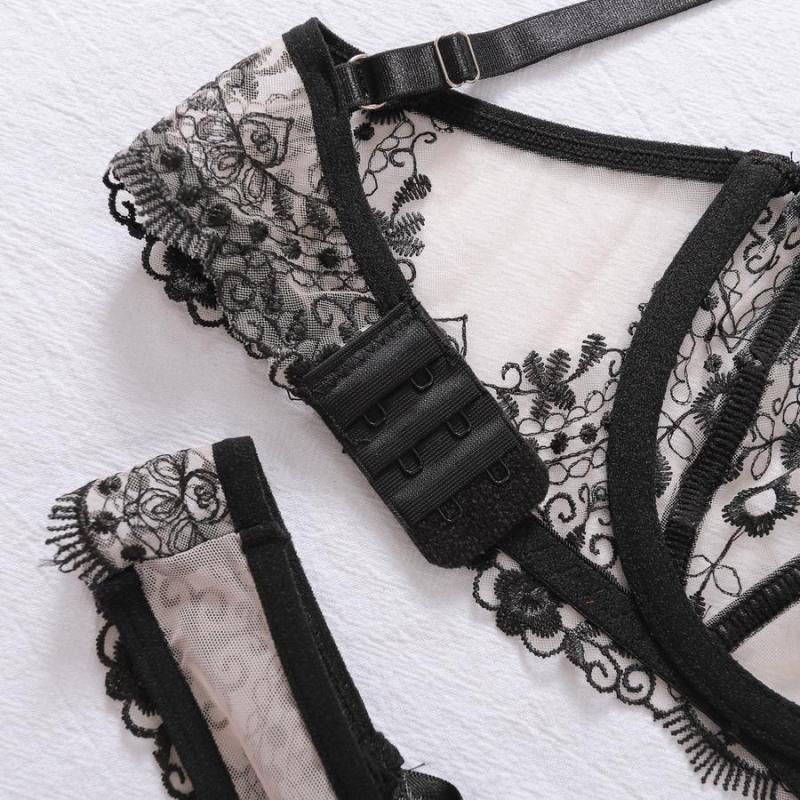 Coordinado media copa bordado