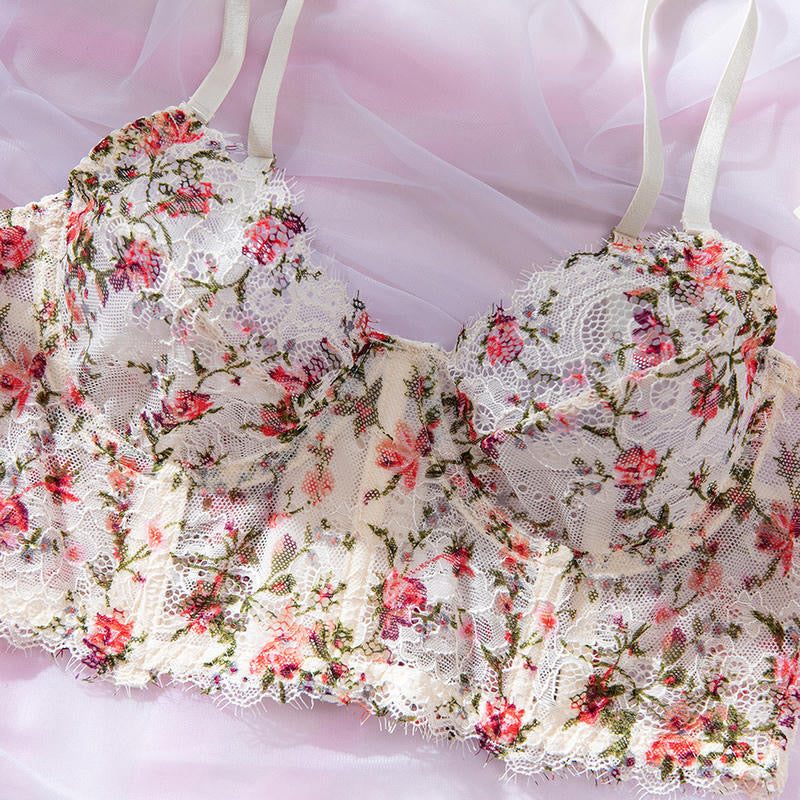 Coordinado floral peto ancho