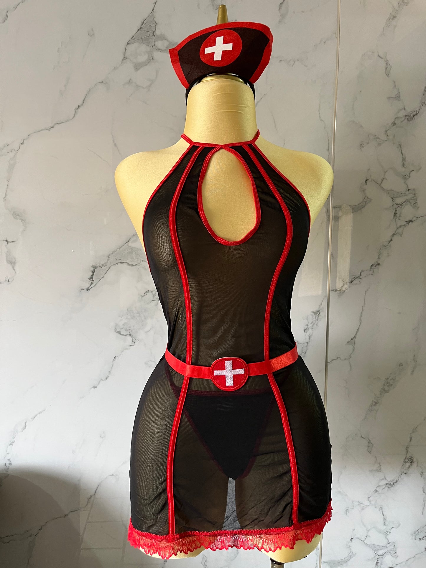 Baby doll pegado enfermera