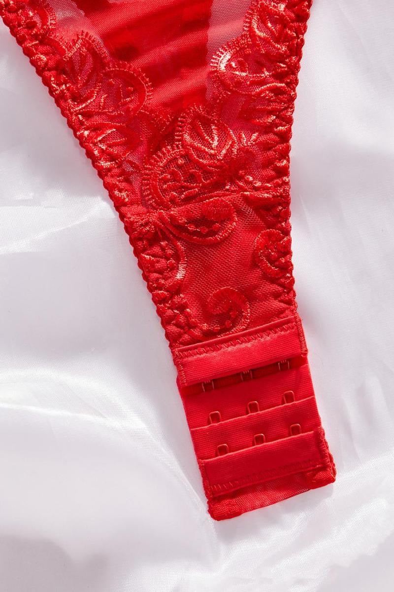 Body con escote en V y espalda descubierta