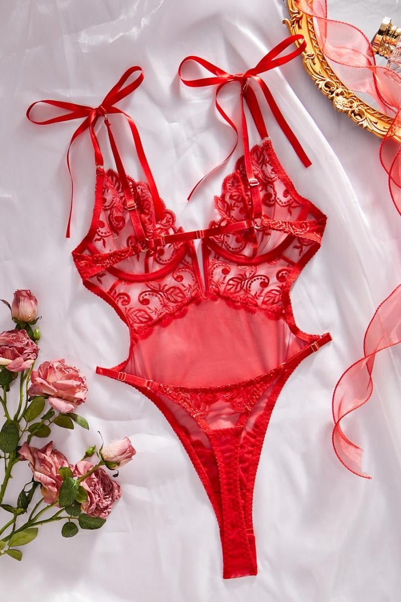 Body con escote en V y espalda descubierta