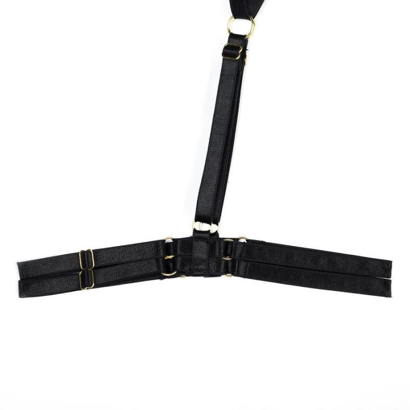 Coordinado transparente con liguero