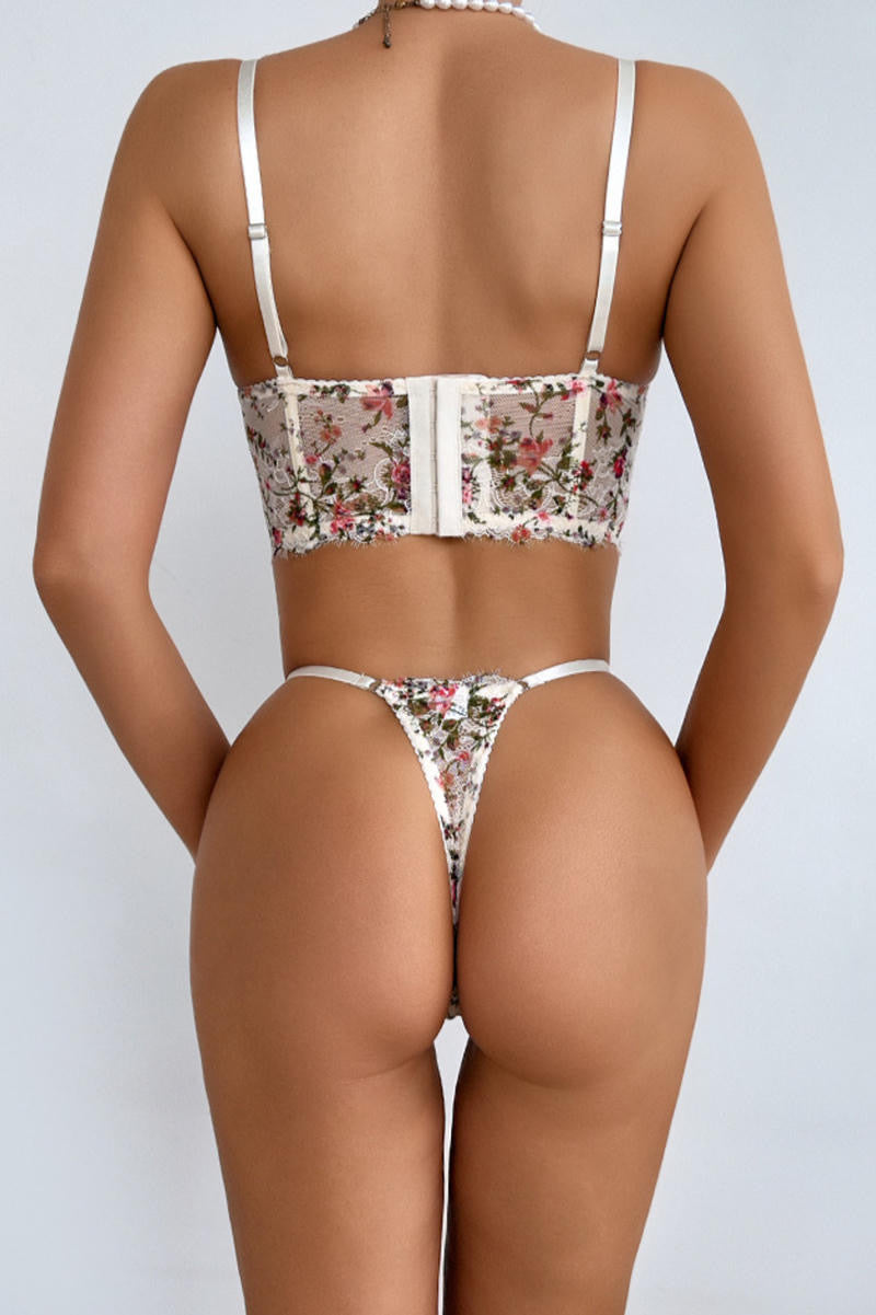 Coordinado floral peto ancho