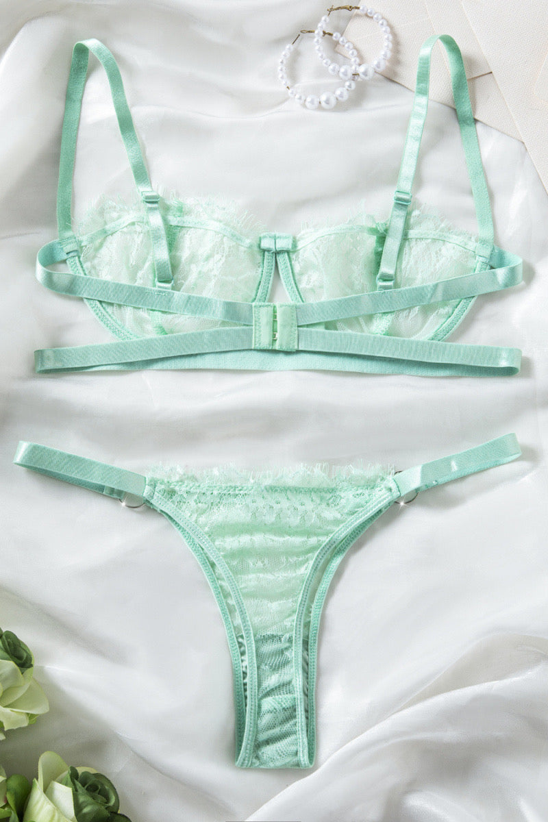 Coordinado media copa con varilla