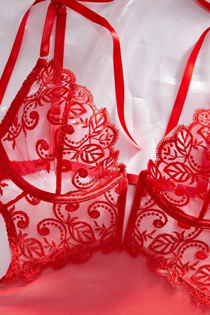 Body con escote en V y espalda descubierta