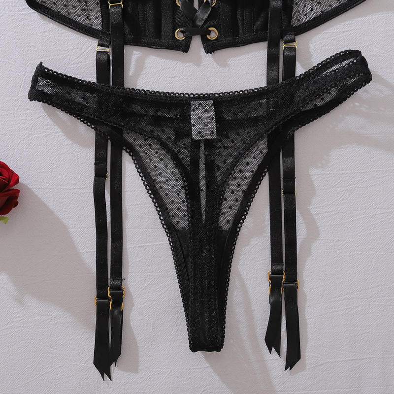 Coordinado con moños y puntitos
