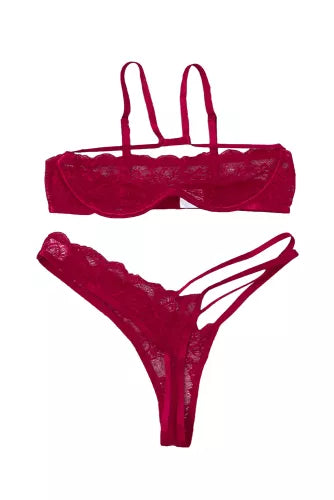 Coordinado con varilla y arnes en la pantie