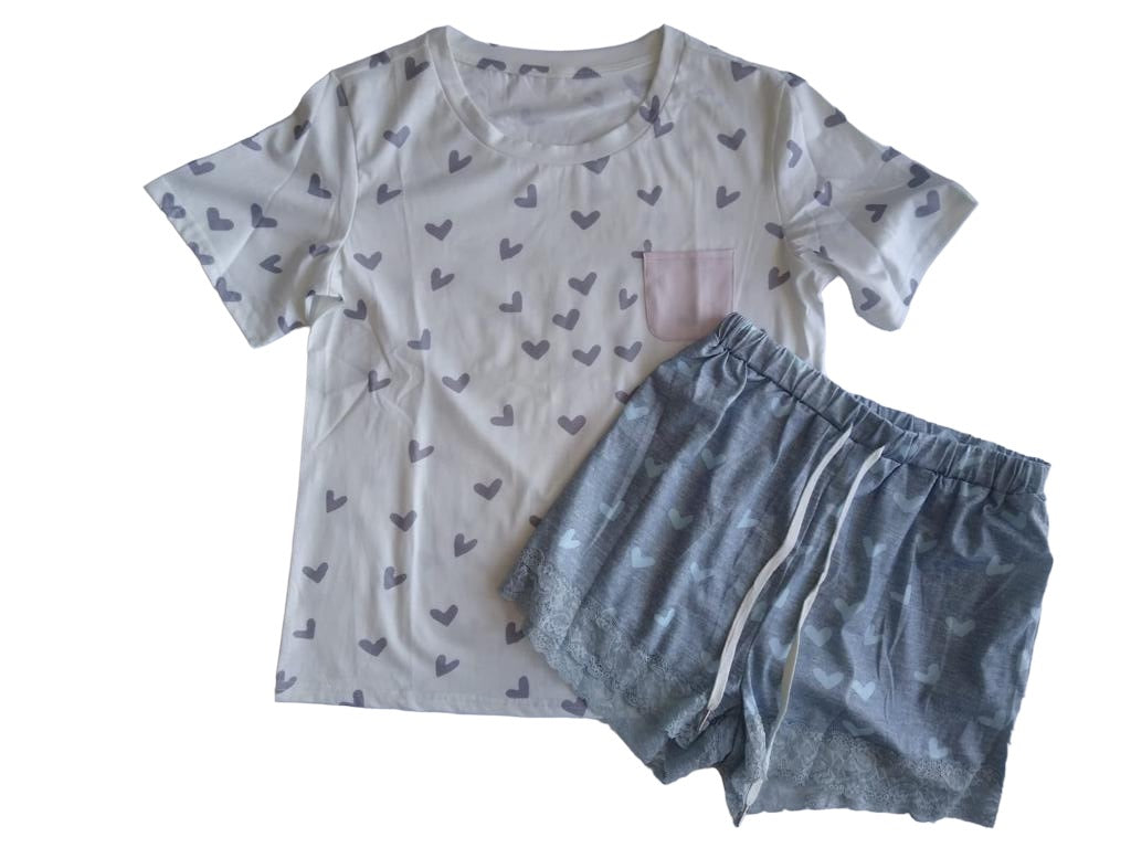 Pijama corazones