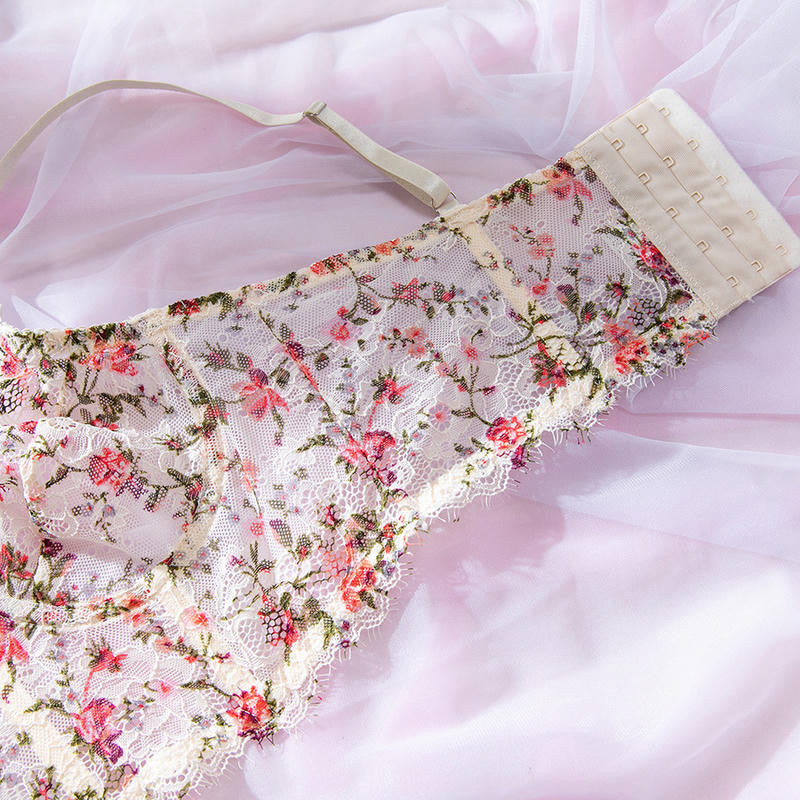 Coordinado floral peto ancho