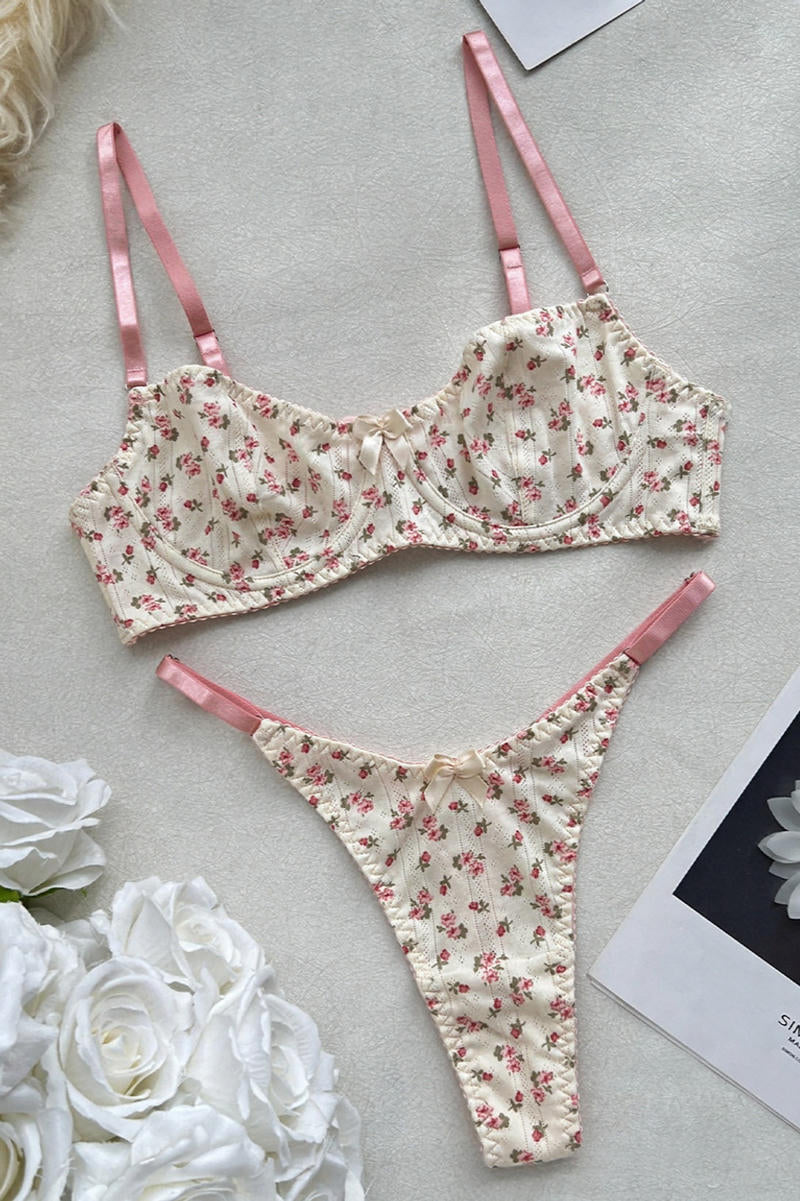 Coordinado estampado floral