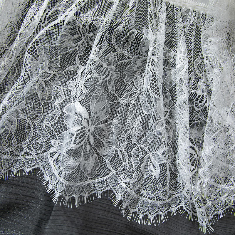 Baby doll de satín y encaje
