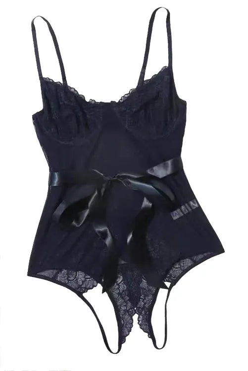 Body transparente con listón