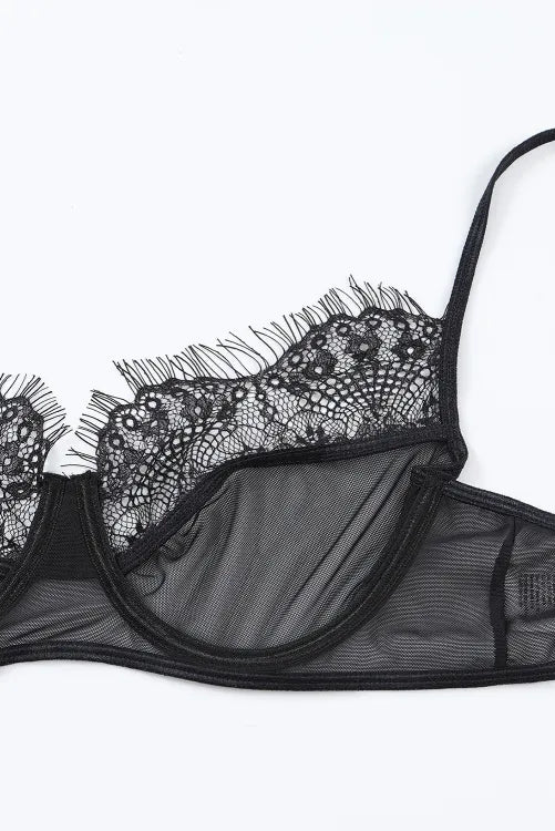 Coordinado con liguero unido a la pantie