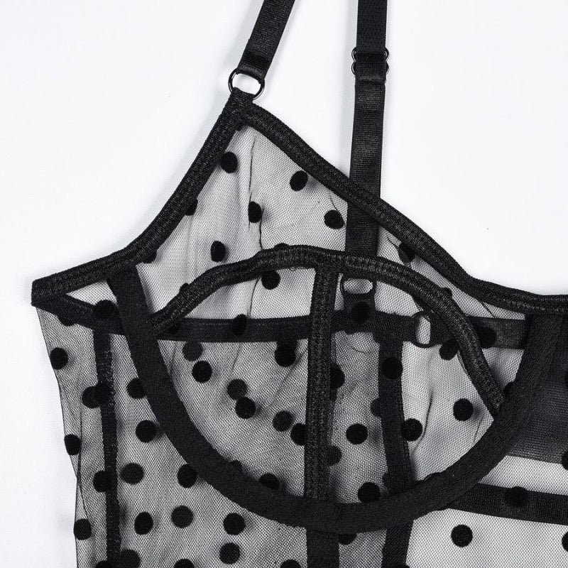 Coordinado estampado lunares