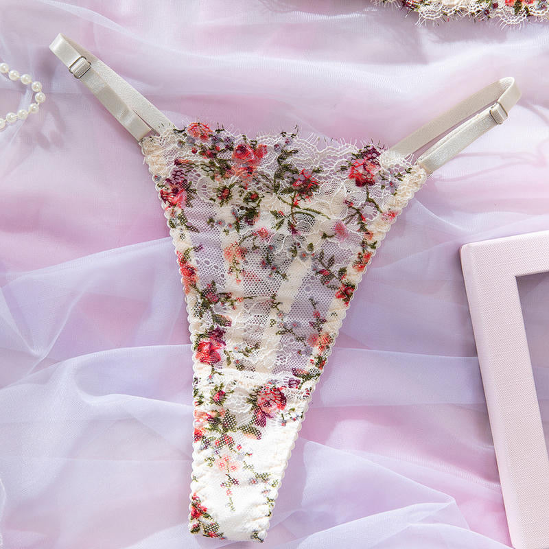 Coordinado floral peto ancho