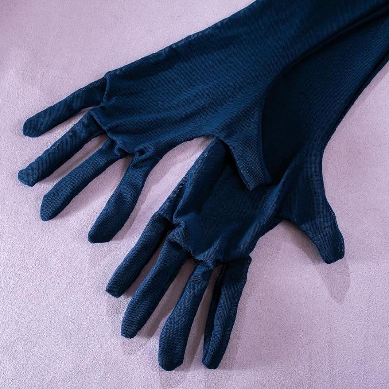 Body trasparente con guantes