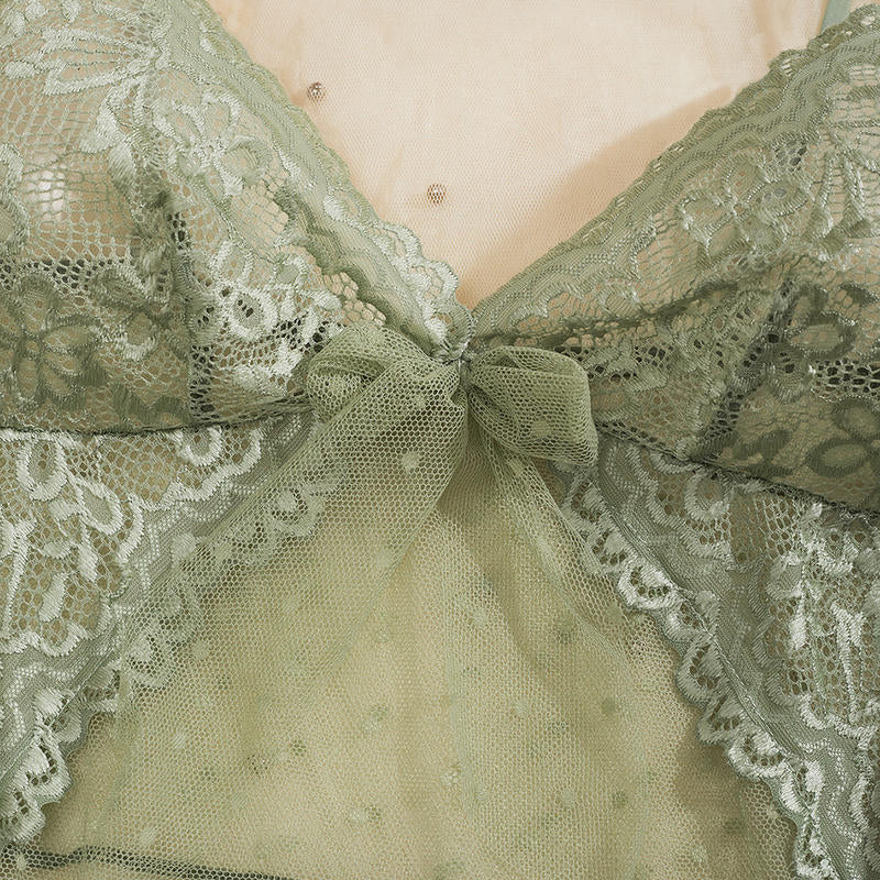 Baby doll de encaje con puntitos