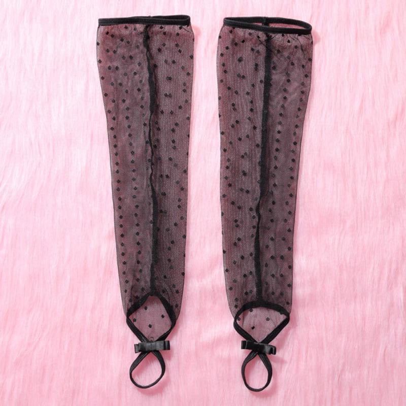 Baby doll pegado corrugado con guantes