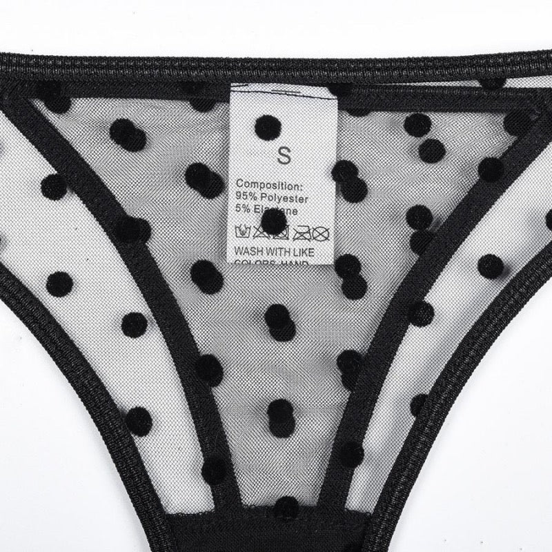 Coordinado estampado lunares