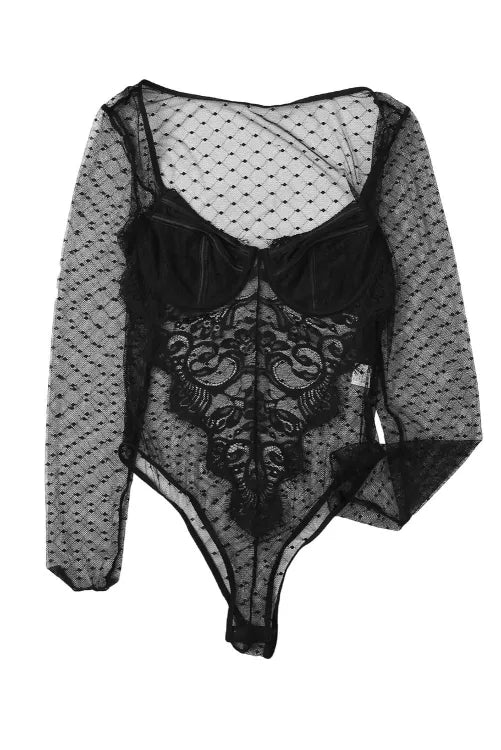 Body manga larga con varilla