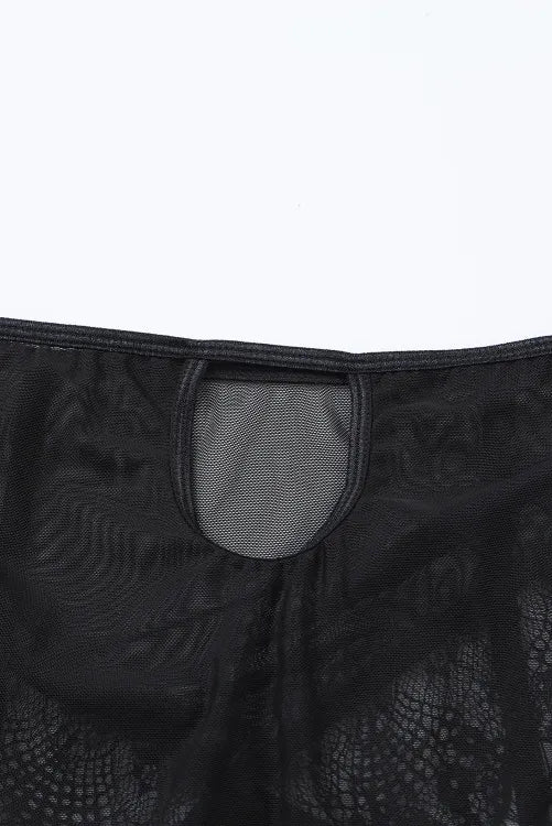 Coordinado con liguero unido a la pantie