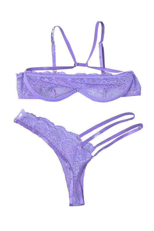 Coordinado con varilla y arnes en la pantie