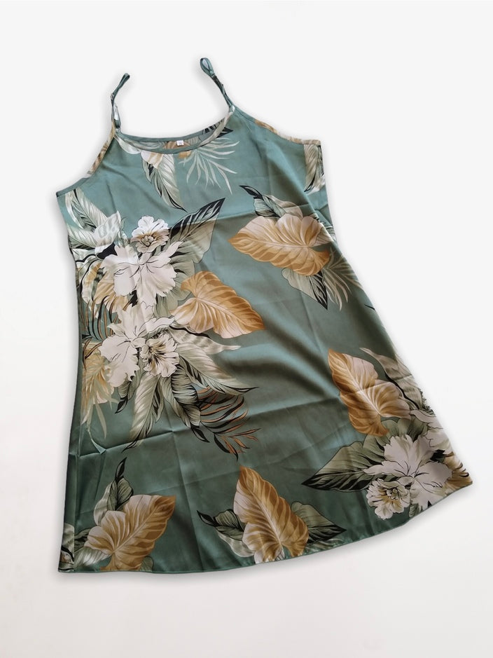 Pijama vestido con flores