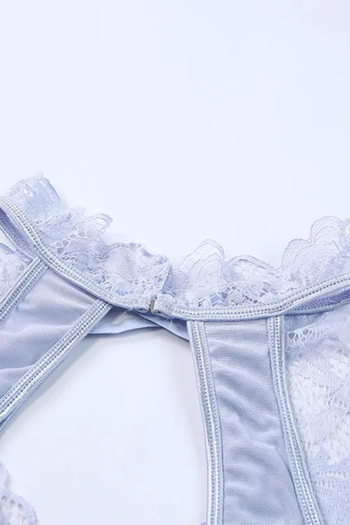 Coordinado halter de encaje