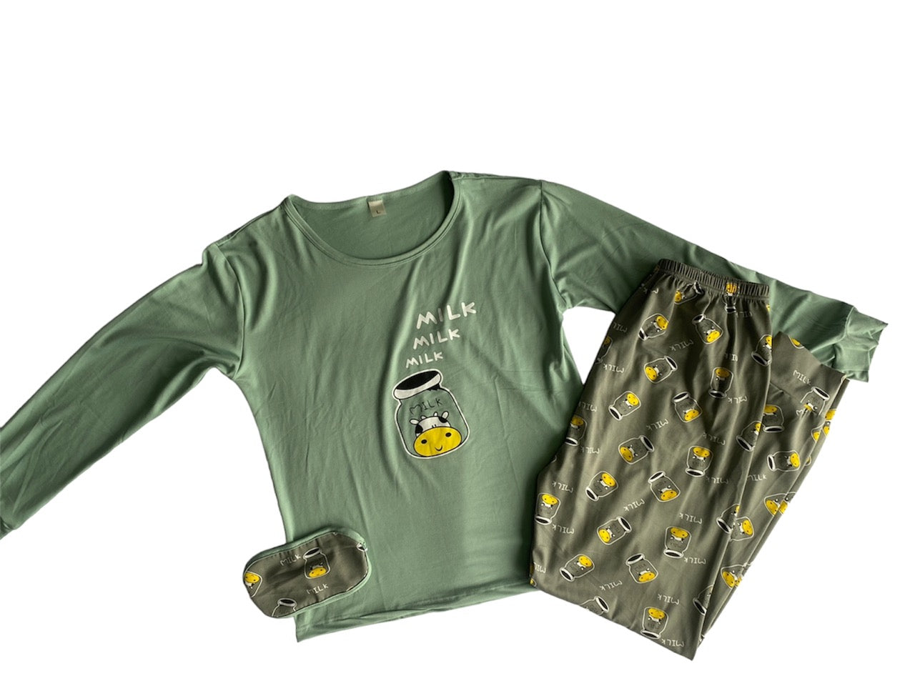 Pijama estampado de vaca