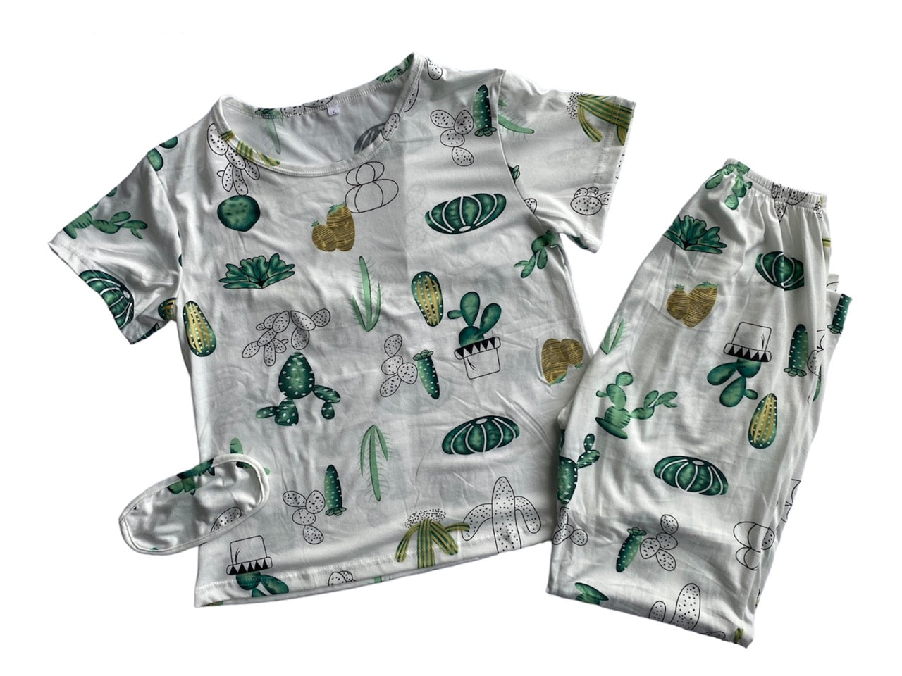 Pijama con estampado de cáctus