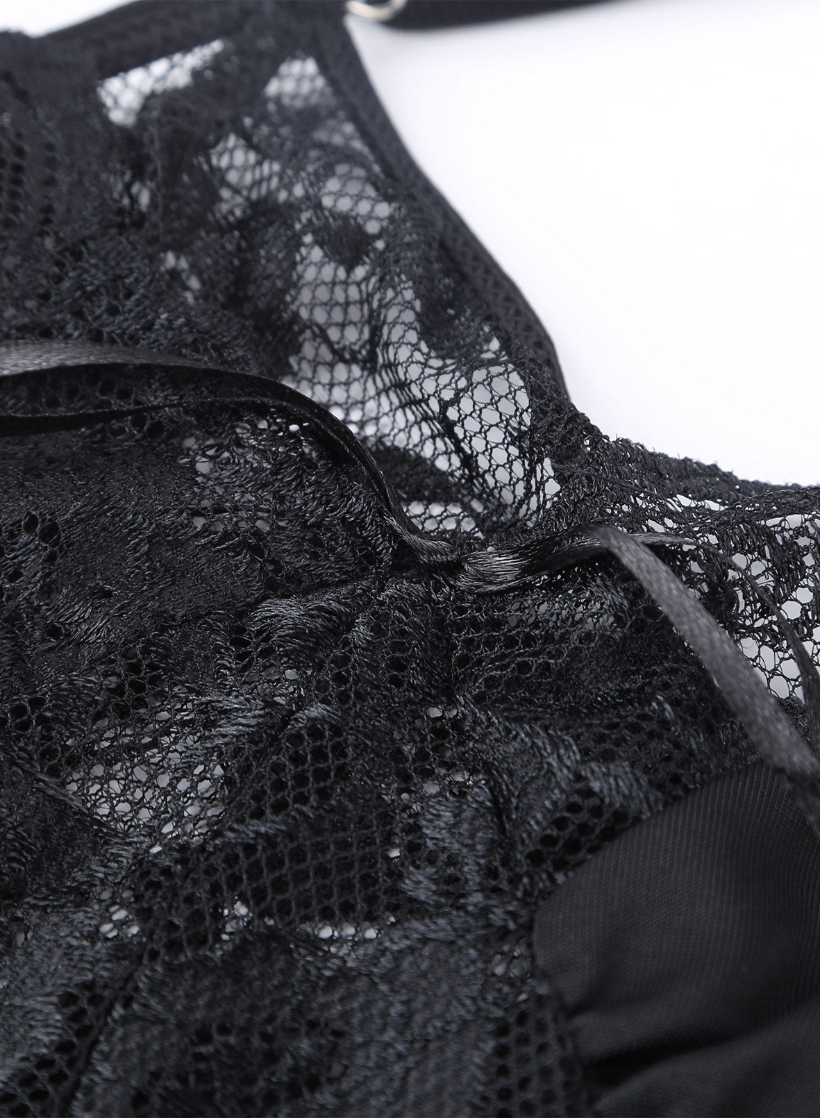 Babydoll tipo vestido con encaje XL