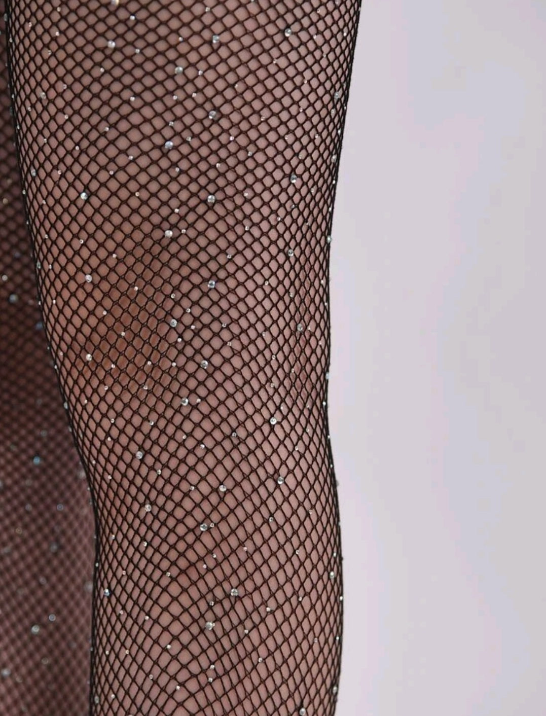 Pantie medias de red con brillos