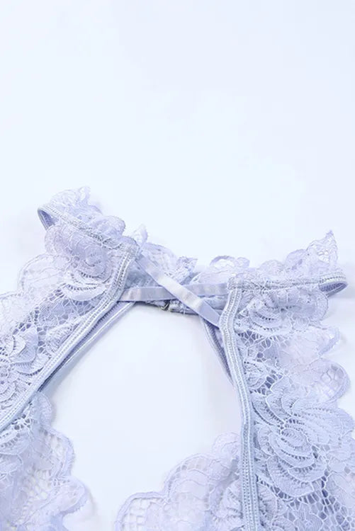 Coordinado halter de encaje